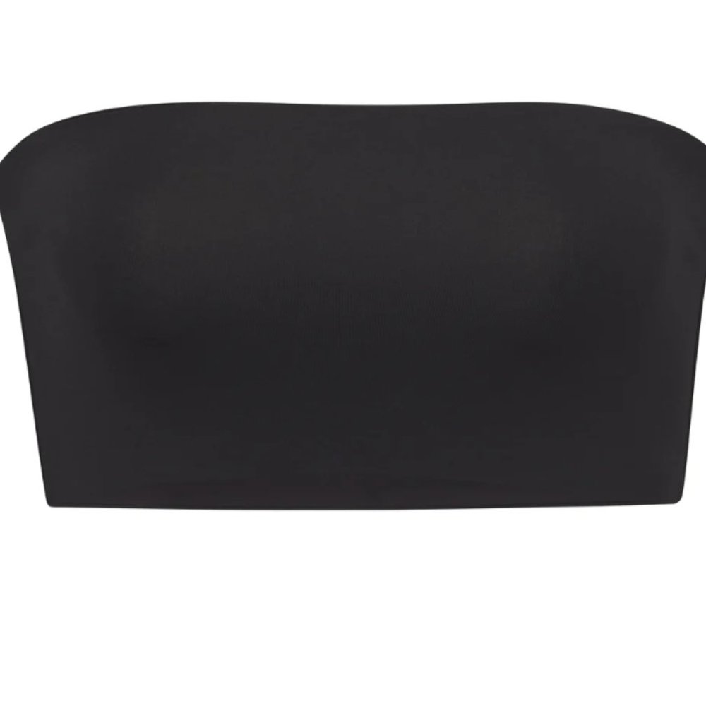 NWT SKIMS SWIM BANDEAU BIKINI TOP onyx, large